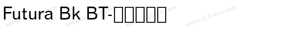 Futura Bk BT字体转换